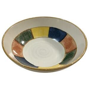 RARE Sakura Sioux 7 3/4" Soup/Cereal Bowl Port Of Call Stoneware Multicolor